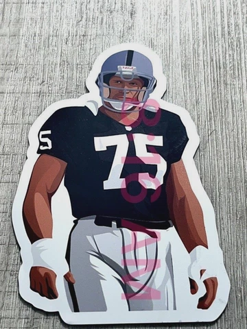 Howie Long#75(MAGNET) Vector art Oakland LAS Vegas RAIDERS NFL Man Cave Cover