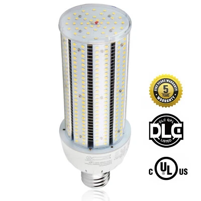 UL 250W HPS Post Top Street Light Replace 60W LED Corn Bulb Light E39 5000K 120V - Image 1 of 4