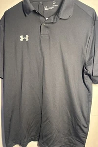 Polo Under Armour negro para hombre nuevo sin etiquetas mediano para hombre - Imagen 1 de 3