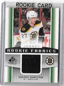 CAMISETA USADA DOUGIE HAMILTON 2013-14 SP ROOKIE TELAS ~ ROOKIE - Imagen 1 de 1
