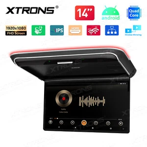 IPS Bildschirm Android Auto Dach Monitor Flip Down Overhead TV Stereo Player 14 Zoll - Bild 1 von 23