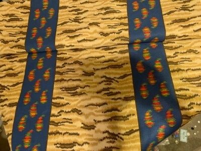 Lee Jofa, Tiger Paisley, Blue Paisley and Tiger Stripe Fabric, BTY 54" wide - Image 1 of 2