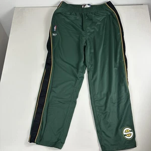 Vintage Reebok Seattle Supersonics Warmup Sweatpants Breakaway Mens 3XL Green - Picture 1 of 7