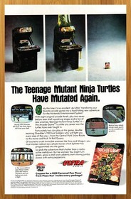 1992 Teenage Mutant Ninja Turtles 2: The Arcade Game NES Print Ad/Poster TMNT