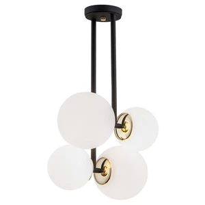 Schwarze Struktur Messing Modern Deckenlampe Deckenleuchte 4x15W/E27 IP20 - Bild 1 von 6