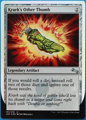 Krark's Other Thumb FOIL Unstable NM Uncommon MAGIC CARD (ID# 507196) ABUGames - Image 1 of 2