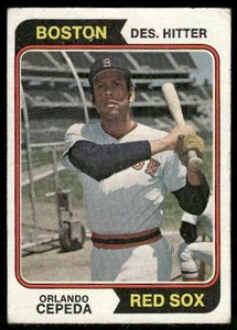 1974 Topps Orlando Cepeda #83 Boston Red Sox - Picture 1 of 2