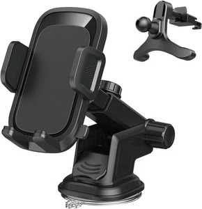 Car Phone Holder Universal Mount Mobile iPhone Windscreen Dashboard or Air Vent - Picture 1 of 9