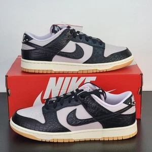 Nike Dunk Low Retro Men's Size 10 Shoes Black Violet Athletic Sneakers - Picture 1 of 8