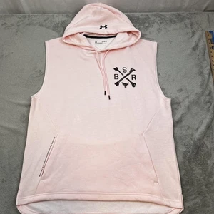 Under Armour Project Rock Sleeveless Hoodie Herren XL Pink Blood Sweat Respect - Bild 1 von 11