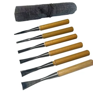 Wood Carving Chisel Set | Handcrafted Hardwood Carving Tools | Pre-Sharpened ... - Picture 1 of 5