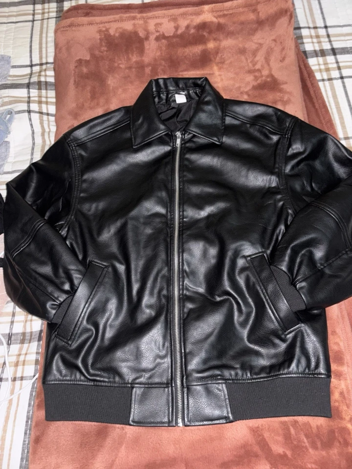 H&M черная кожаная куртка - Изображение 1 из 1