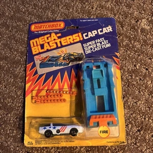 Rare Matchbox Mega-Blasters! MC-6 Starfire in white Cap Car Mint - Picture 1 of 15