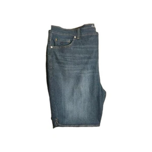Gloria Vanderbilt Women’s Amanda Bermuda Shorts Size 20W Dk. Blue Denim Slimming - Picture 1 of 20