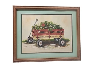 Western Flyer - Town & Country Wagon - Salata Print Framed Glass 17" X 21" - Picture 1 of 23
