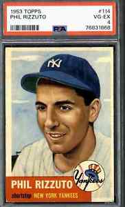 1953 Topps #114 Phil Rizzuto - PSA 4 (High End)