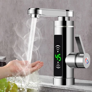 3KW Elektrischer Durchlauferhitzer LED Wasserhahn Bad/K��che Sofort Warm Armatur - Bild 1 von 18