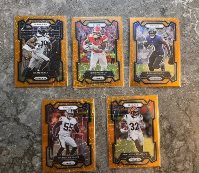 2023 Panini Prizm Orange Lazer Cards You Pick - Image 1 of 3