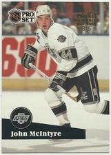 2020-21 LEAF PRO SET MEMORIES BUYBACK HOCKEY JOHN MCINTYRE #3/5 '91-92 CARD #401