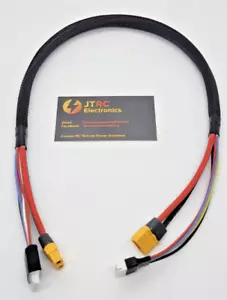 Battery Lead 6s Charge Balance XT60 To XT60 style Lipo 24in long - Picture 1 of 2