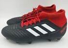 Stivali da calcio Adidas Predator 18,3 SG da uomo UK 7 neri rossi BB7749