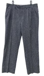 Pantalones de Lujo de Lana Gris LUCIANO BARBERA UE 54 / US 36 - Imagen 1 de 3