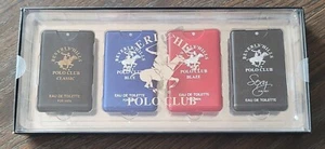 Beverly Hills Polo Club 4pc Pocket Size Cologne Gift Set Classic Blue Blaze Polo - Picture 1 of 7