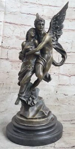 Signed Valentine Cupid Eros Art Bronze Sculpture Figurine Statue Masterpiece Dea - Picture 1 of 10