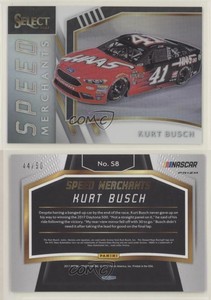 2017 Panini Select Speed Merchants White Prizm /50 Kurt Busch #S8