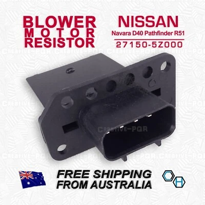Blower Motor Heater Fan Resistor suit Nissan Navara D40 Pathfinder R51 2005-2013 - image 1 of 4