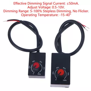 DC 0-10V 1-10V Knob Dimmer Scale Potentiometer for LED Dimmable Grow Lights - Picture 1 of 14