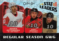 2007-08 O-Pee-Chee Stat Leaders SL7 Selanne/Zetterberg/Heatley