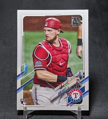 Sam Huff MLB Debut Rookie Card RC 2021 Topps Update #US71 Texas Rangers - Image 1 of 2