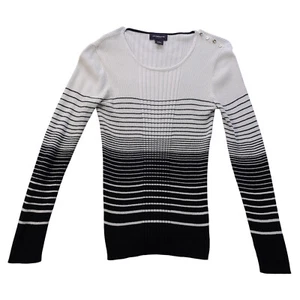 Liz Claiborne sweater Teen/junior/Large (Slim)/gradient stripe knit/long sleeves - Picture 1 of 10