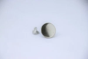 Patentknöpfe Knöpfe Jeansknöpfe 10x Nähfrei silber glatt 17 mm Ersatzknopf - Bild 1 von 2