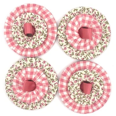 4 x 7cm Fabric Covered Metal Weights Paper Sewing Patterns Dressmaking Gift Set - Image 1 of 4