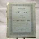 Modern Atlas NY 1828 8 hand-colored maps, double page map of U.S. orig wrappers.