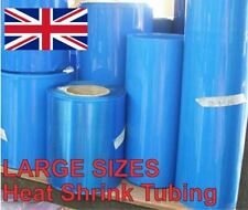 Heat Shrink Tube Tubing Wrap Sleeve Blue 210mm x 50cm 18650 Battery UK Stocks