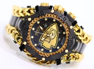 INVICTA NFL Men 55.25mm Stainless Steel Gold + Black Black+ Gold dial Z60 Quartz - Picture 1 of 7