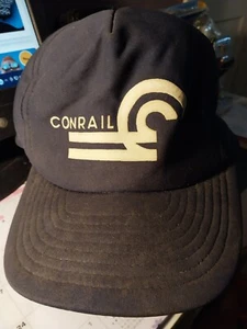 Gorra/sombrero trasero a presión vintage Conrail Railroad años 80 - Imagen 1 de 14