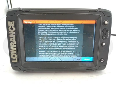 LOWRANCE ELITE 7 Ti MULTIFUNCTIONAL CHARTPLOTTER BOAT SONAR FISHFINDER DISPLAY - Image 1 of 4