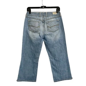 BKE Buckle Wendi Capri Denim Jeans Womens Size 27 Distressed Medium Blue Y2K - Imagen 1 de 8