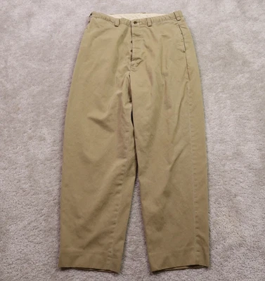 Pantalones Ralph Lauren RRL Para Hombre 32x34 De Colección EE. UU. Chino Caqui Sueltos Relajados Foto 1 de 4