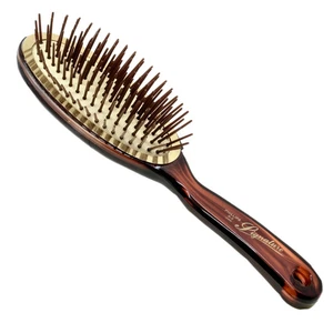 Wooden Bristle Detangling Cushion Hair Brush - Picture 1 of 3
