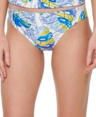 Tommy Hilfiger Bikini Bottoms Womens Large Blue Floral Resort Beach $48 NEW - Image 1 of 2