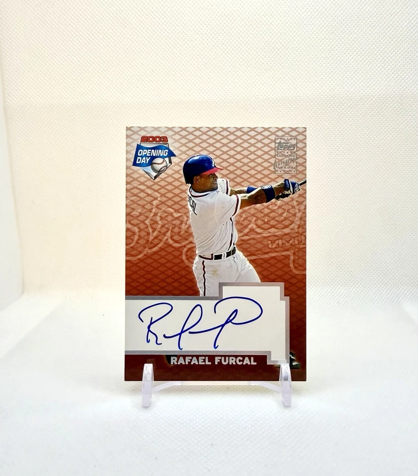 RAFAEL FURCAL AUTO - 2003 Topps Opening Day #ODA-RF Atlanta Braves - Image 1 of 3