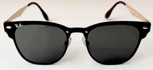 Gafas de sol Ray-Ban Blaze Clubmaster lentes verdes en oro pulido RB3576N 043/71 - Imagen 1 de 12