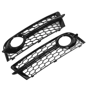 ˘2pcs Front Fog Light Grill Glossy Black Grille For 8J Standard Bumper - Picture 1 of 12