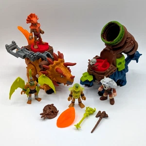 FISHER-PRICE IMAGINEXT - Ankylosaurus / Triceratops / Caveman Action Figures - Picture 1 of 19