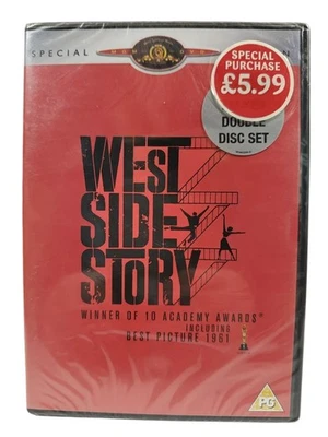 West Side Story DVD (2003) Natalie Wood, Robbins (DIR) cert PG 2 discs - Image 1 of 4
